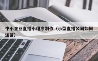 泰兴中小企业直播小程序制作（小型直播公司如何运营）