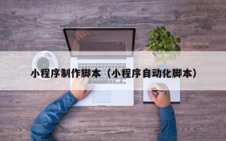 泰兴小程序制作脚本（小程序自动化脚本）